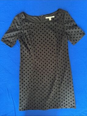 LC Lauren Conrad Black Polka Dot Mini Dress